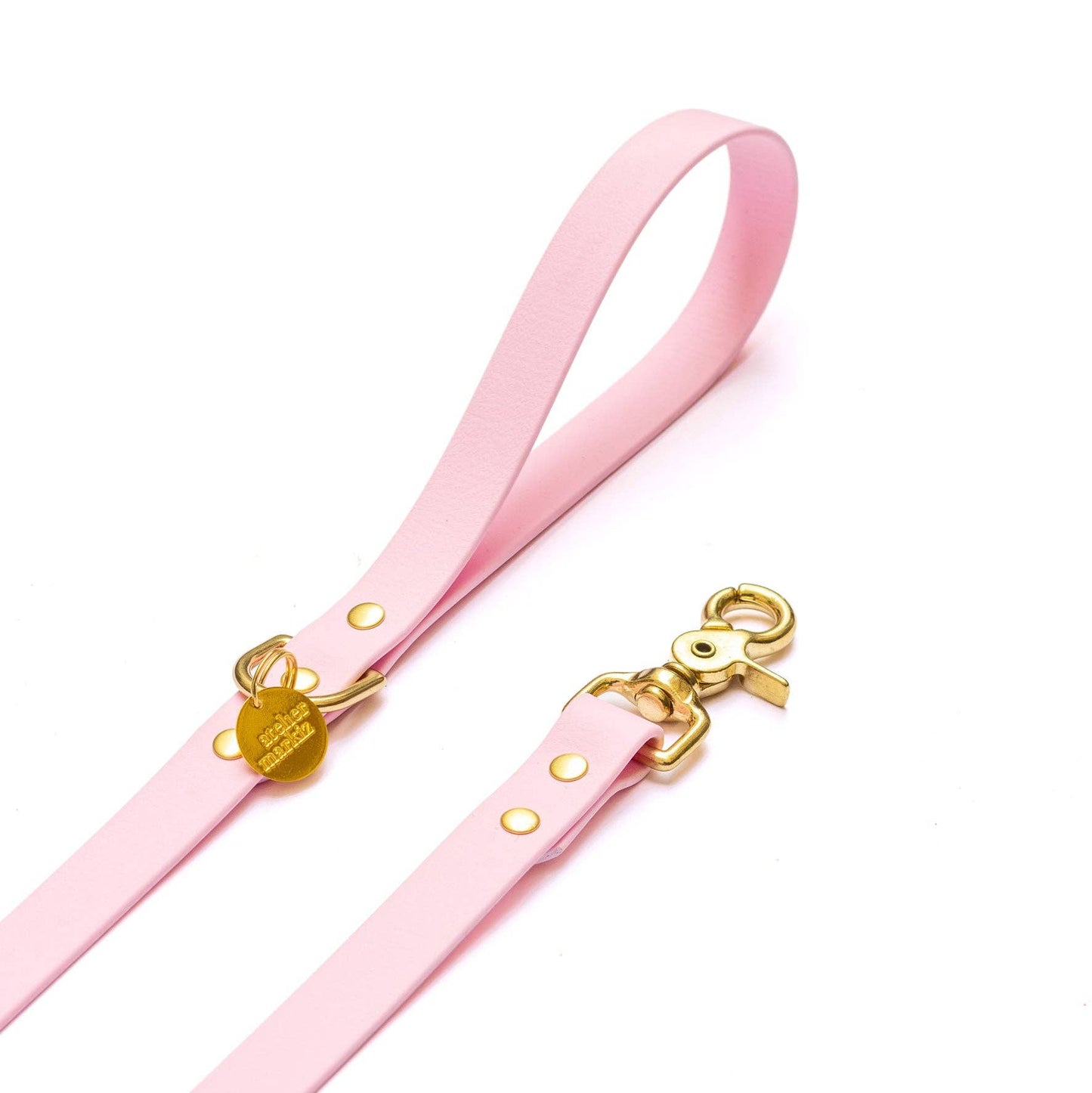 Wasserdichter Blush-Mantel: Doré / Laisse simple 180 cm