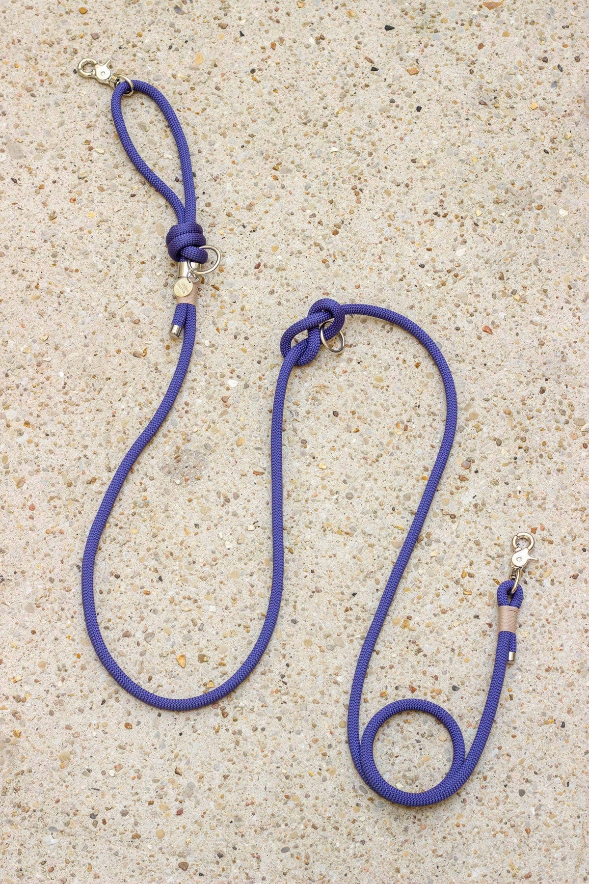 Tau-Freihandleine Navy: (Gold, 240 cm / 10 mm)