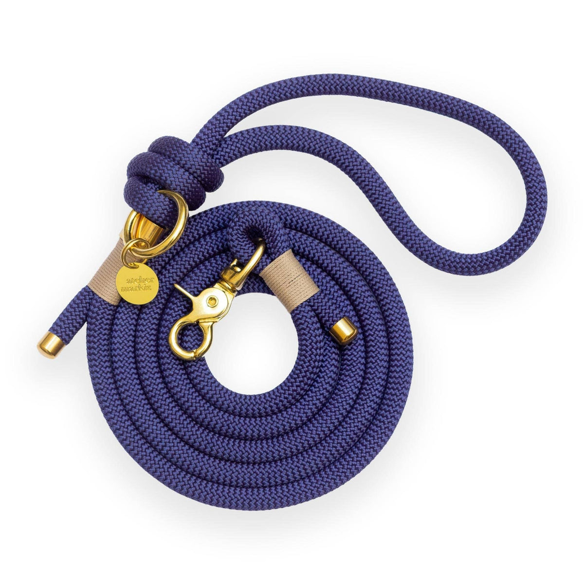 Tau-Freihandleine Navy: (Gold, 240 cm / 10 mm)